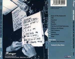 Jesse Malin Fine Art Of Self Destruction photo by Keena Gonzalez