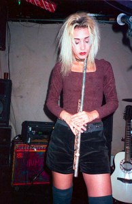 Rita D'Albert performing with Human Drama photo by Keena Gonzalez