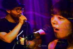 Miho Hatori with Sean Lennon at Brooklyn Bowl photo by Keena Gonzalez