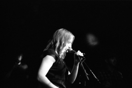 Nicole Verhamme performing with Goldenboy image by Keena Gonzalez